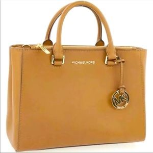 Michael Kors Kellen MD Satchel Saffiano Leather